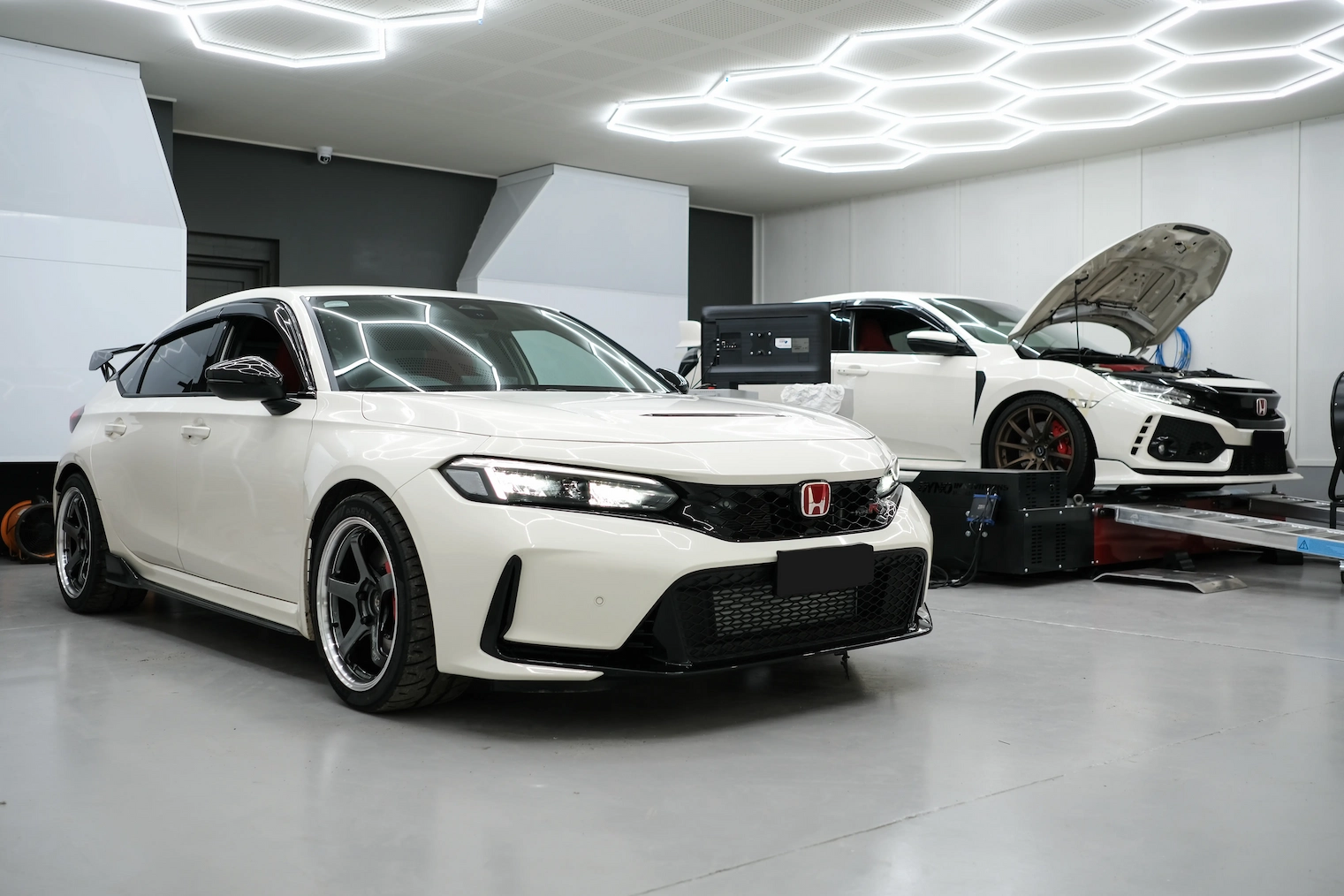 Revzone crew at work in the performance workshop