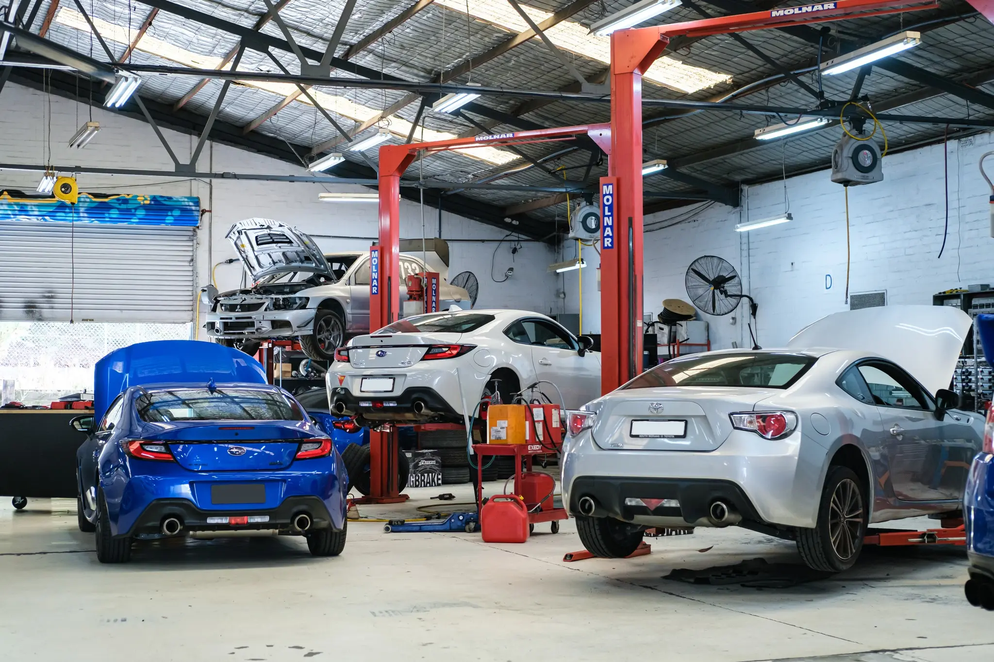 Hardrace brake master cylinder stopper fitted to Toyota 86 firewall