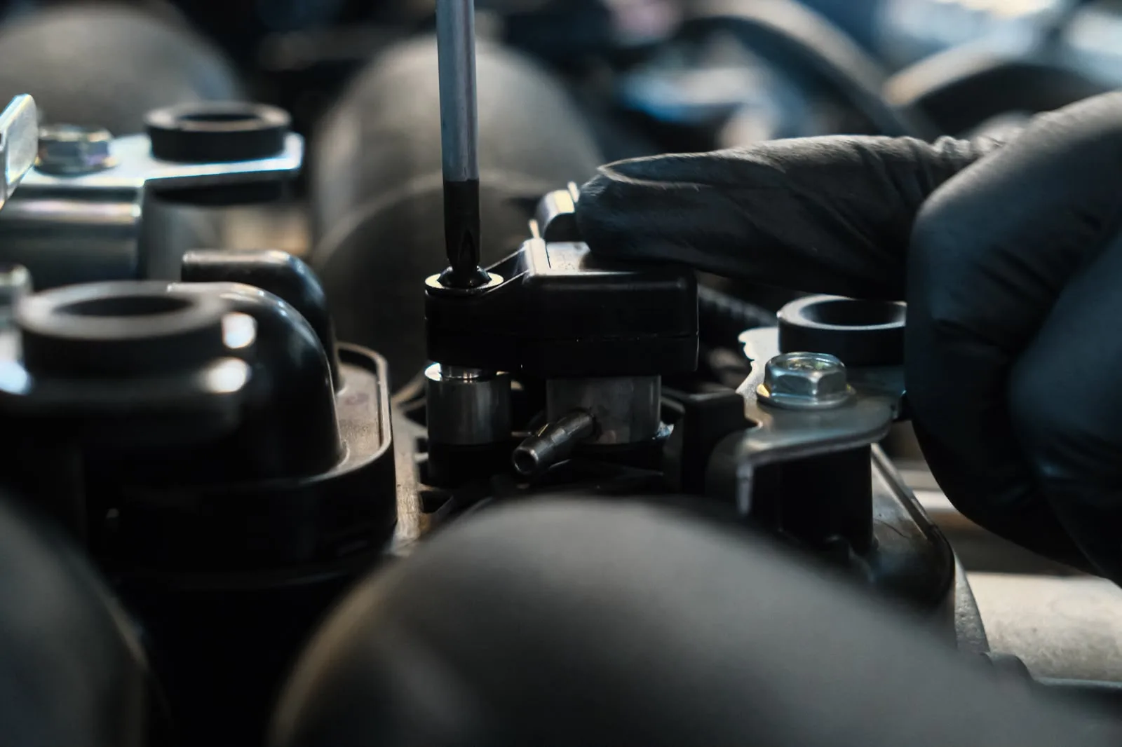 Wiring new injector connectors on the FA24 during fuel system upgrade