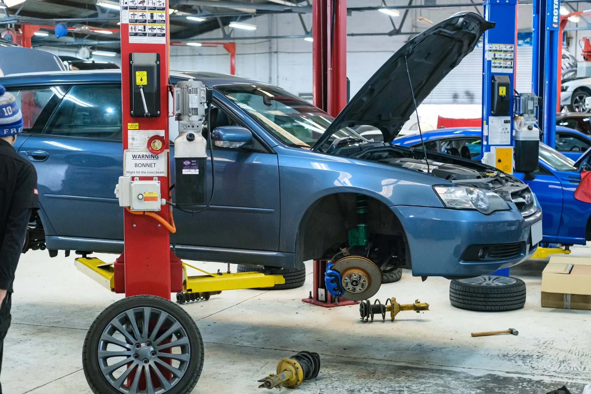 Subaru Liberty Wagon lowered stance after Tein Flex Z installation